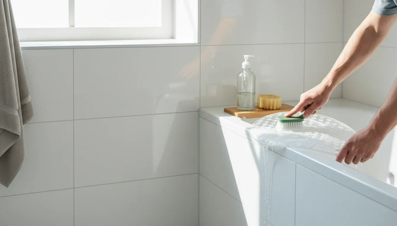 Entretenir les ventouses d’un tapis de douche antidérapant - Image de couverture
