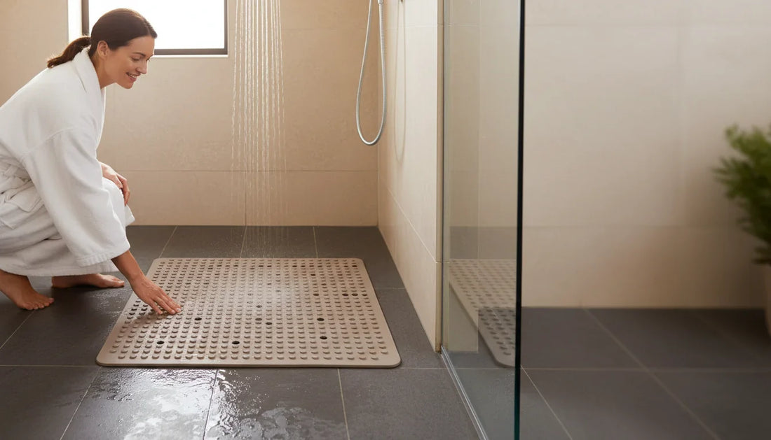 Meilleurs tapis de douche antidérapants pour douche italienne - Image de couverture
