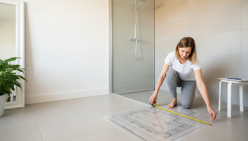 Mesurer sa douche pour un tapis antidérapant sur mesure - Image de couverture