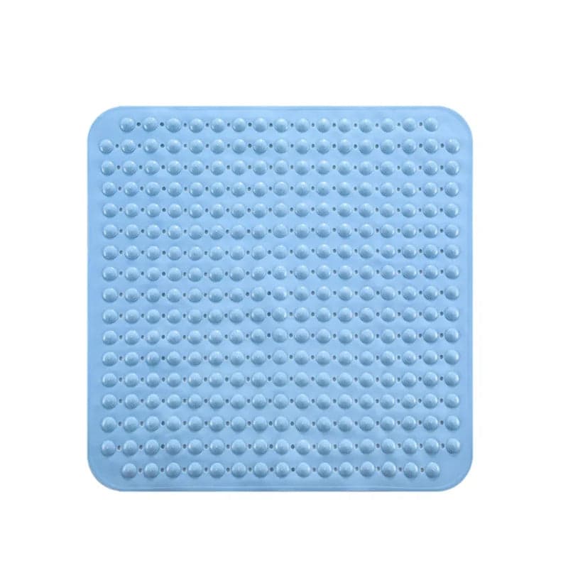 Tapis de Douche Antidérapant Carré - coloris bleu