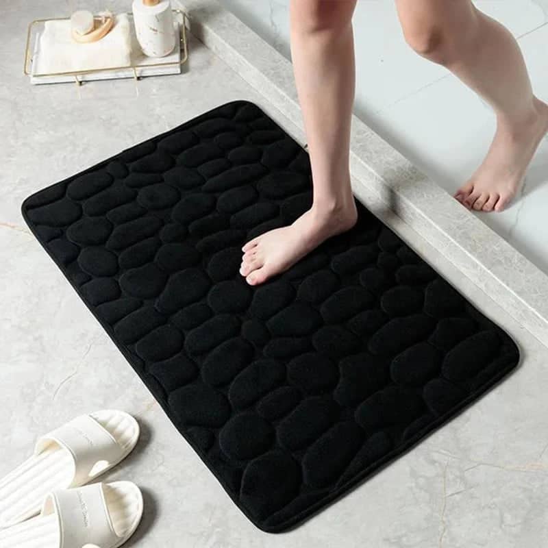Tapis Sortie de Douche Antidérapant - coloris noir